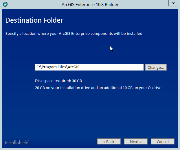 Provide the installation location for ArcGIS Enterprise Builder.